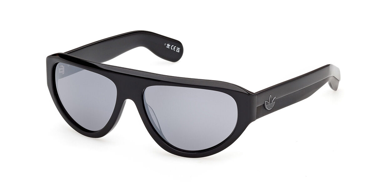 Adidas Originals OR0146 01C Pilot Shiny Black Sunglasses ...